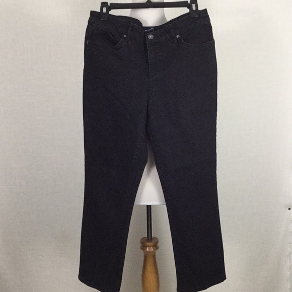 Bandolino Denim - Bandolino “mandie” black straight-leg jeans